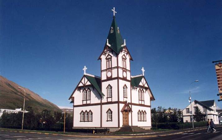 Húsavíkurkirkja - mynd: Sigurður Herlufsen